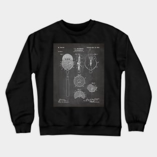 Ophthalmoscope Patent - Optometrist Eye Doctors Office Art - Black Chalkboard Crewneck Sweatshirt